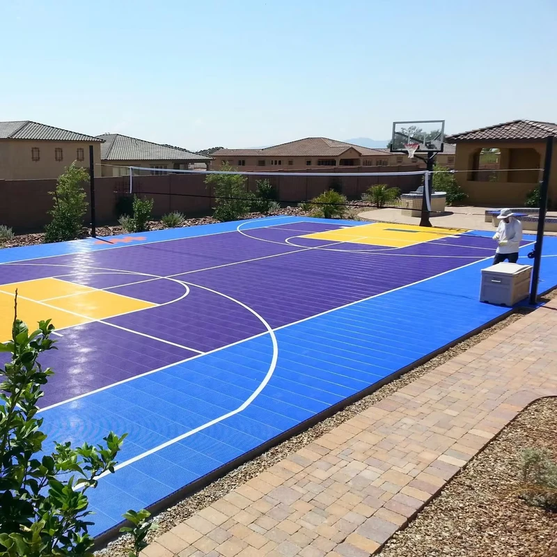 Fiba Approved Outdoor Sport Court Tiles Indoor Basketball Court Flooring Outdoor Full Waterproofing