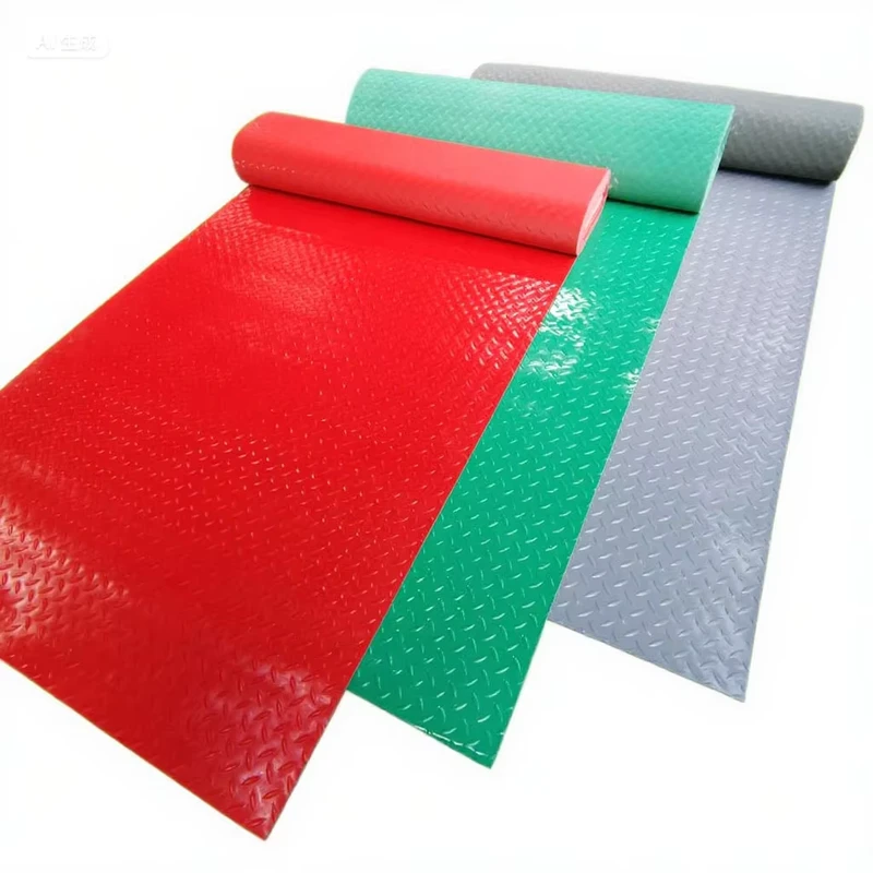 Flame Retardant Anti Slip PVC Non Slip Floor Mats Workshops Friendly Indoor Rubber Sheets Vinyl Roll for Villa & Hospital Use