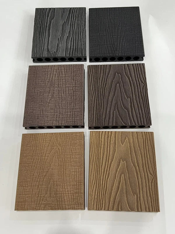 Flooring 3D Emboss Easy to Install Outdoor Waterproof and Sun-proof WPC Composite Decking for Pool