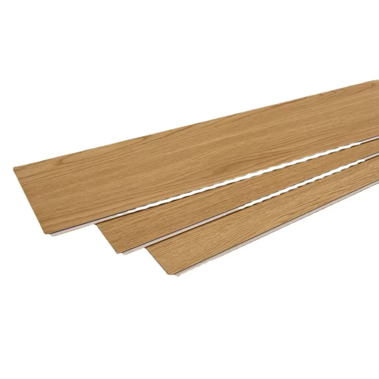 Foreign trade direct sales PVC plastic flooring stone interlock rental house wood grain SPC crystal