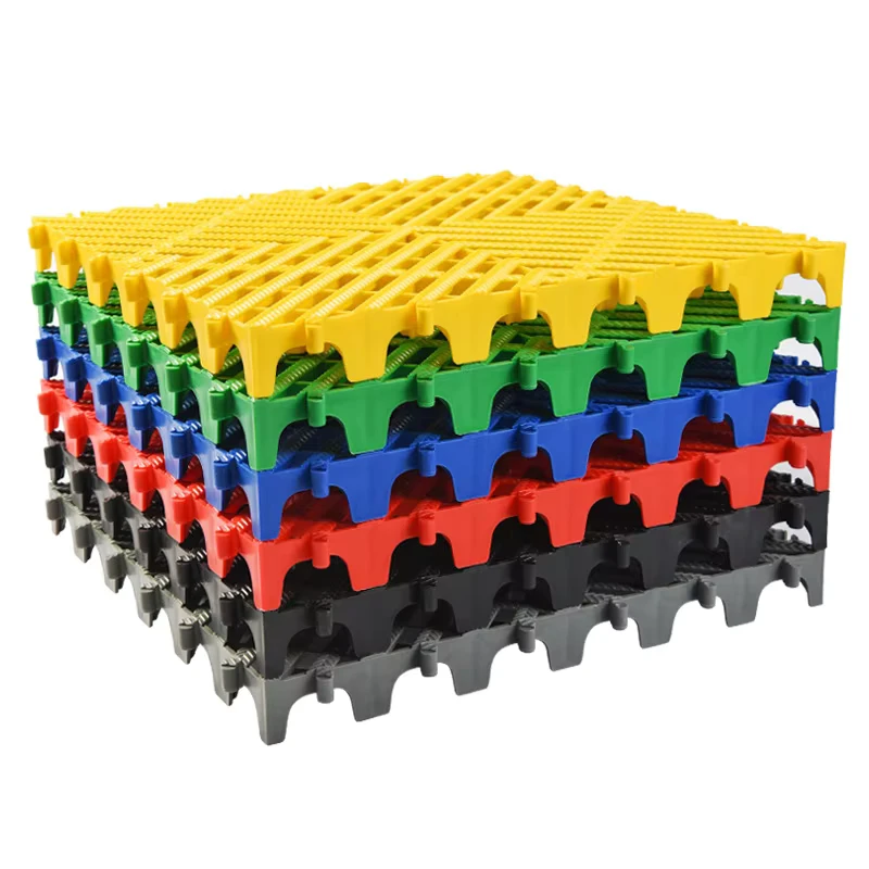 Free Samples 2.0cm Thickness Plastic Floor Mat Garage Floor Tile Plastic Garage Floor