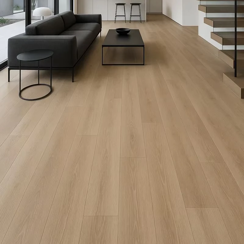 French Multilayer 9 Coat UV Lacquered Wood Texture Non toxic Click White Oak Flooring Engineered Wide Plank