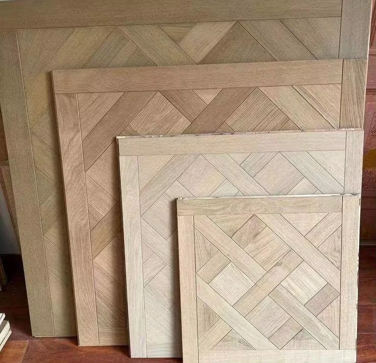 French herringbone hardwood engineered wood flooring with wooden veneer parquet