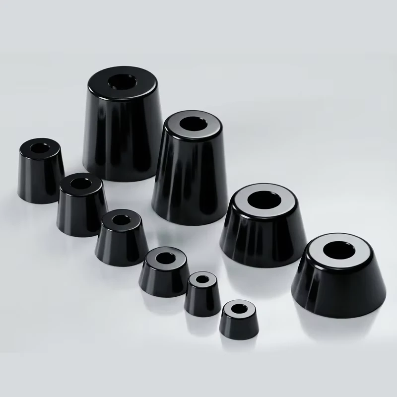 Furniture Table and Chair Rubber Feet Perforated Conical Rubber Feet Non slip Floor Protectors for Table and Chair Legs