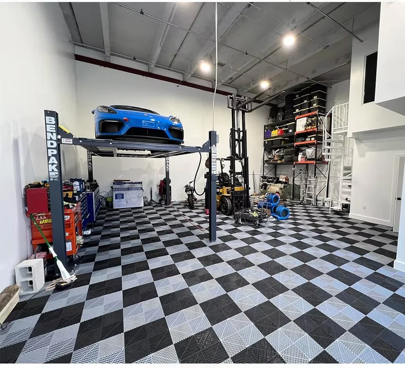 Garage Floor Mats Plastic Garage Flooring Tiles