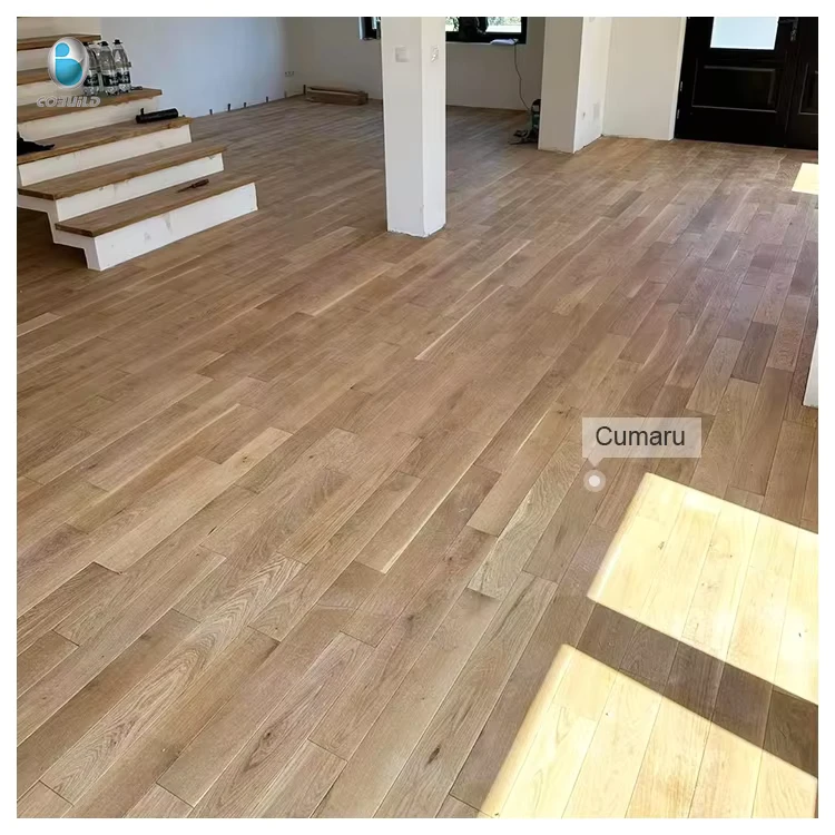 Good Quality Solid Hardwood Flooring White Modern Indoor Timber Floor
