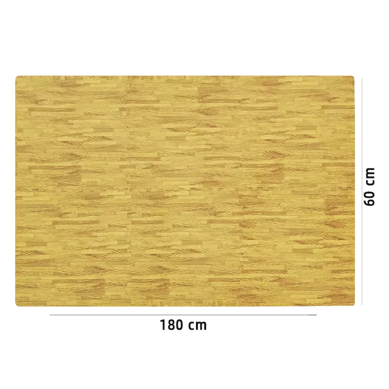Gorgeous Design Eva Foam Mat Print Weather Resistant Foam Tile Floor Mats Ready Stock Space Saving Storage Wood Grain Pattern