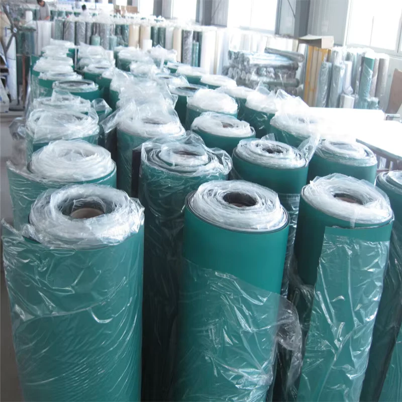 Green Black Smooth Surface Anti Static ESD Rubber Flooring Table Mat Sheet