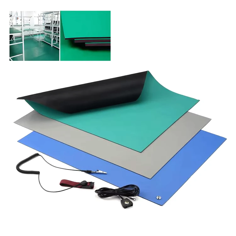 GreenBlue Industrial Cleanroom Anti-static Desk ESD Anti Static Table Floor Mats