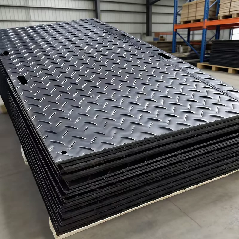 Ground Protection Mats Temporary Road Plastic Trackway Industrial Flooring for Crane Truck Excavator Project Application