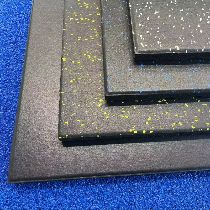 Gym Club Rubber Flooring Gym Chain Fitness Mats Indoor Outdoor Use 20mm Thickness