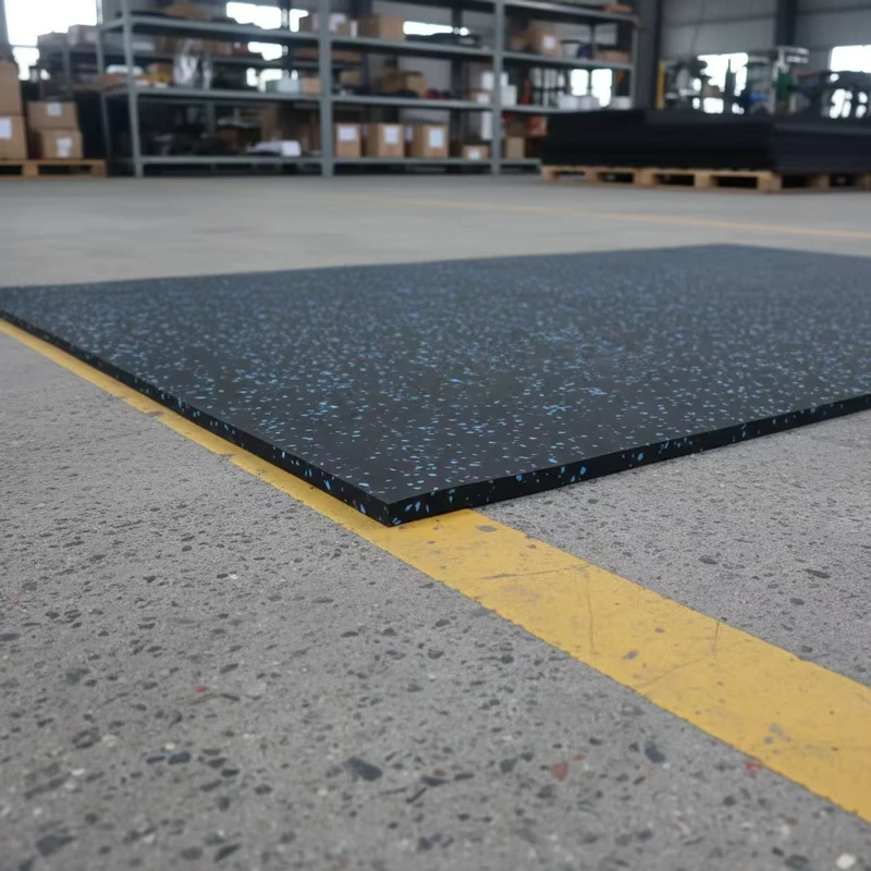 Gym Floor Mat Sports Rubber Field Indoor Non Slip Sound Insulation Shock Absorption Protective Pad Thickness Model 1mx1m 50x50cm