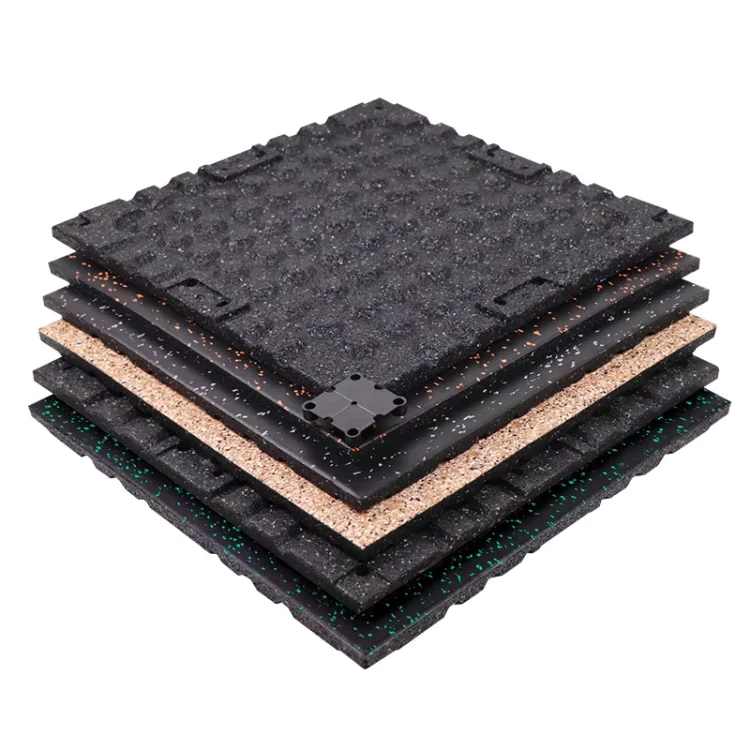 Gym Flooring Rubber Tiles Anti-slip Rubber Mat Floor for Gym