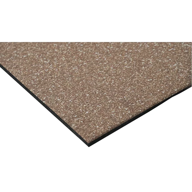 Gym Mats Rubber Flooring 1m*1m 15mm Wood Grain Non-slip Shock Absorption Gym Rubber Floor Tiles
