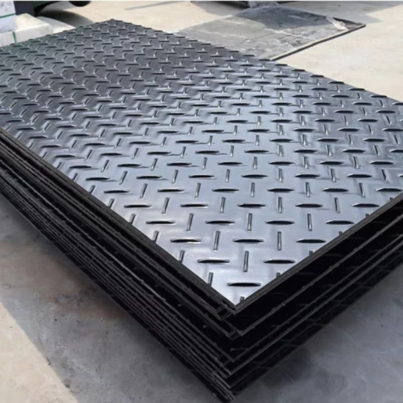 HDPE Customized UV Resistant Waterproof Floor Protection Mat High Strength Lightweight Modular Road System Temporary Paving Mats