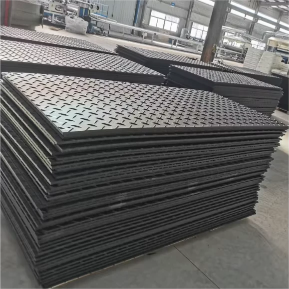 HDPE Heavy Duty Floor Protector Mat Ground Protection Mats HDPE Ground Protection Mat 100% Virgin Material for Durability