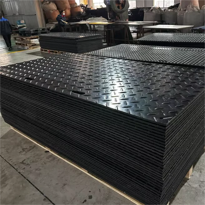 HDPE Heavy Duty Floor Protector Mat Ground Protection Mats Recycled HDPE Ground Protection Mat for Cost Saving