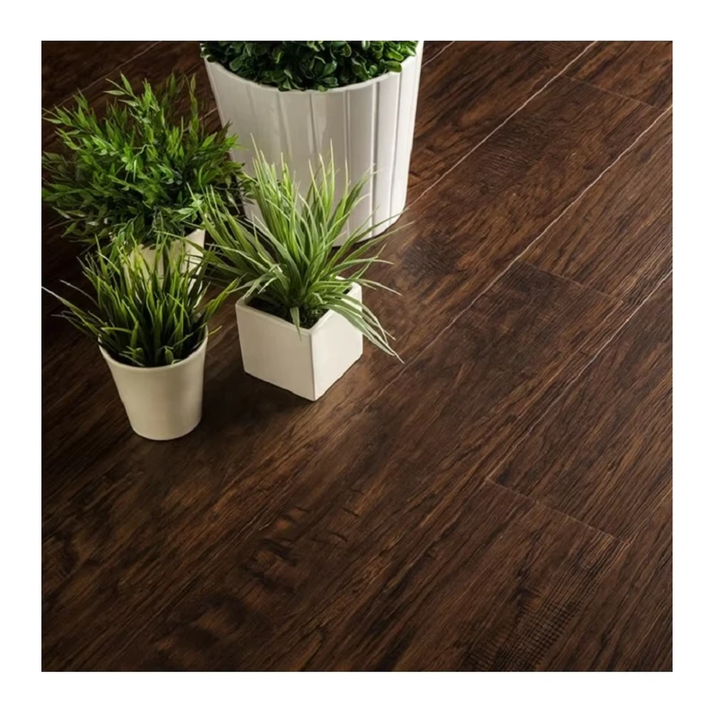 Hand Scraped Design Strand Woven Solid Bamboo Panel Wood Flooring Wear Resistant