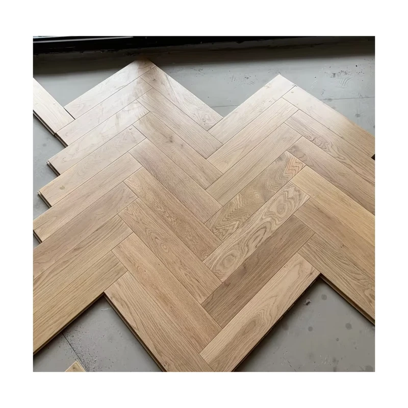 Hardwood Herringbone Parquet Timber Flooring WPC Decking Board AB Surface Grading Engineered Floor for Living Room