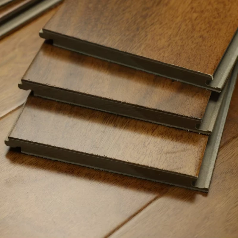 Hardwood Wood Flooring Durable Non Slip Three Layer Solid Wood Flooring for Sale
