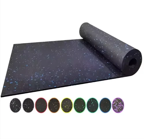 Healthy and Environmental Friendly Rubber Floor Mat and Exercise Mat EPDM Rubber Floor Used for Training Gym Badminton Court