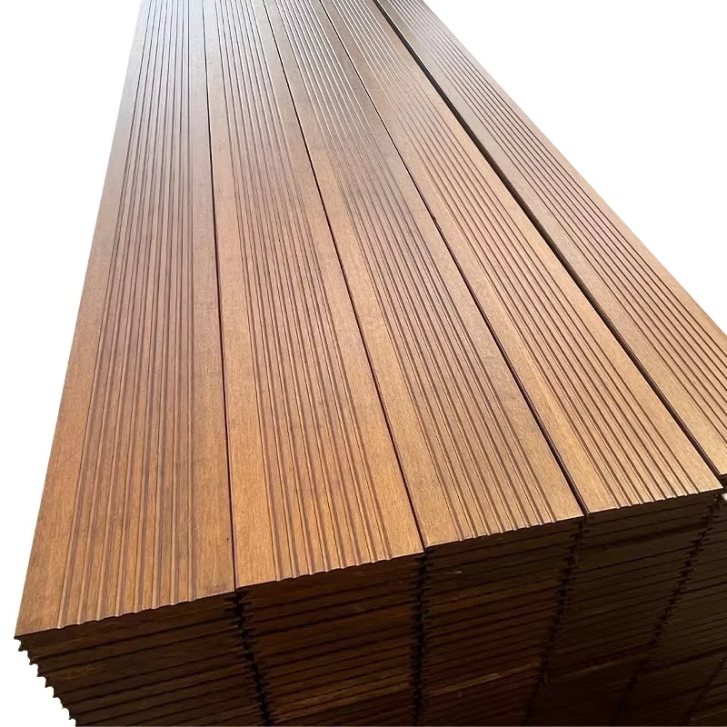 Heavy Bamboo Wood Flooring Outdoor Flooring Anti corrosion and Moisture proof Carbonized Bamboo Wood Board
