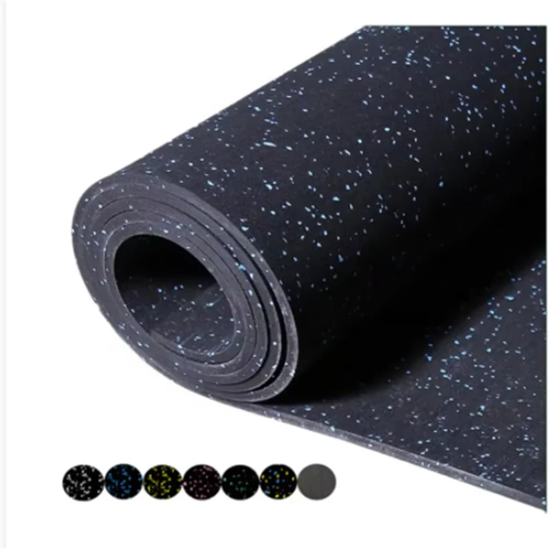 Heavy Duty Anti Shock Rubber Gym Flooring Rolls Protective Flooring