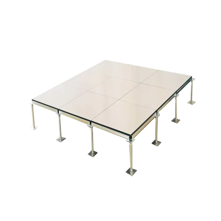 Heavy Duty Anti Static Steel Raised Floor Ceramic Finish High Load Durability for Data Center Office Building Hospital