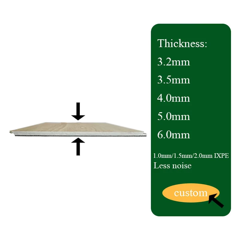 Heavy Duty Easy Install Indoor Non Slip Laminated Plastic Vinyl Plank LVP Sheet SPC Flooring for High Traffic Area Decoration