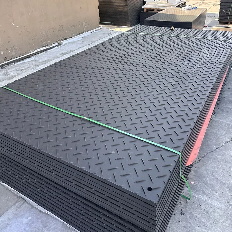 Heavy Duty Ground Mat for Temporary Road Protection Anti Slip Impact Resistant Construction Site Access Pad