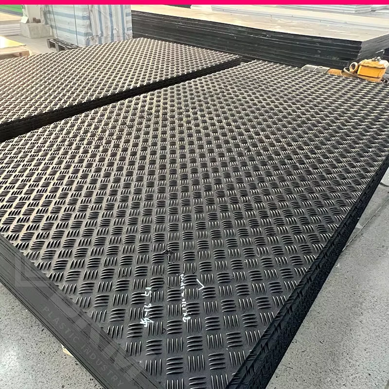 Heavy Duty HDPE Ground Protection Mat Thick for Construction Events Landscaping