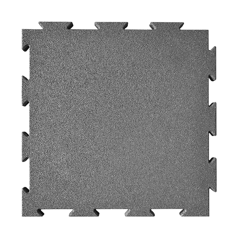 Heavy Duty Outdoor Rubber Floor Tiles Interlocking Eco Friendly Shock Absorption Non Slip Easy Install Multi Sport Safety