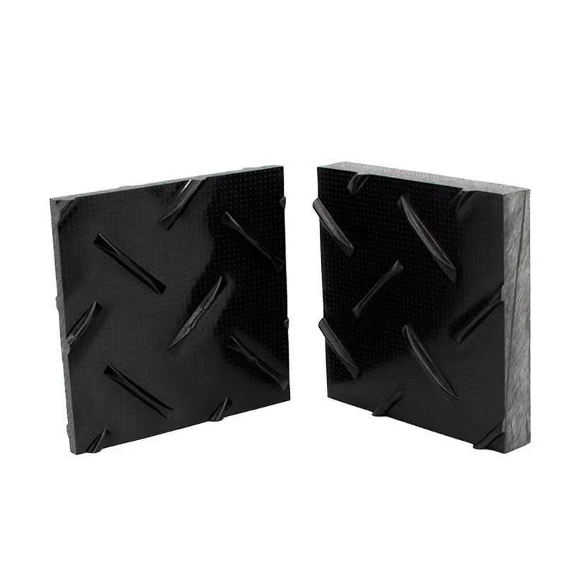 Heavy Duty Recyclable Ground Protection Mat UHMWPE Temporary Road Mat 4×8 HDPE Track Floor Paving Slab Cutting Service PE