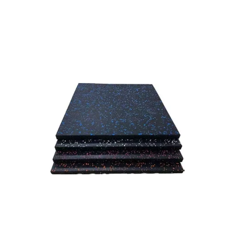 Heavy Duty Rubber Interlocking Gym Floor Tile Anti Slip Shock Proof Fitness Protection Mat for Commercial Gym