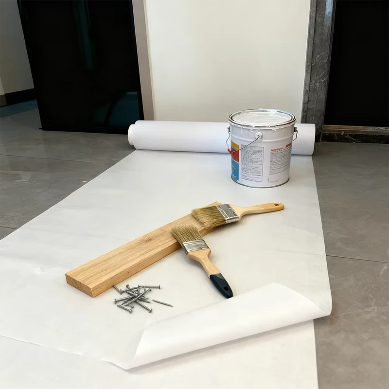 Heavy Duty Self Adhesive Renovation Floor Protector Scratch Water & Paint Resistant for Tiles and Flooring