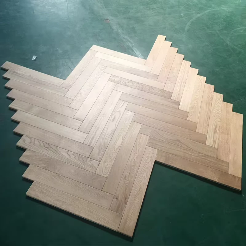Heavy duty Temporary Protection Oak Wood Chevron Herringbone Engineered Floor