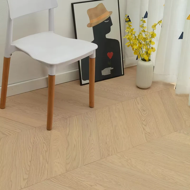 Herringbone Wood Flooring Engineered Flooring Black Walnut French Style for Home