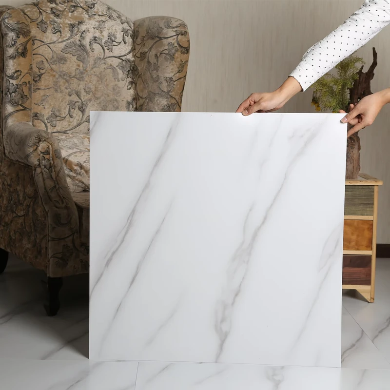 High Brightness 1.5mm Thick PVC Stone Pattern Floor Leather Tile Waterproof and Wear Resistant Stone Plastic Floor