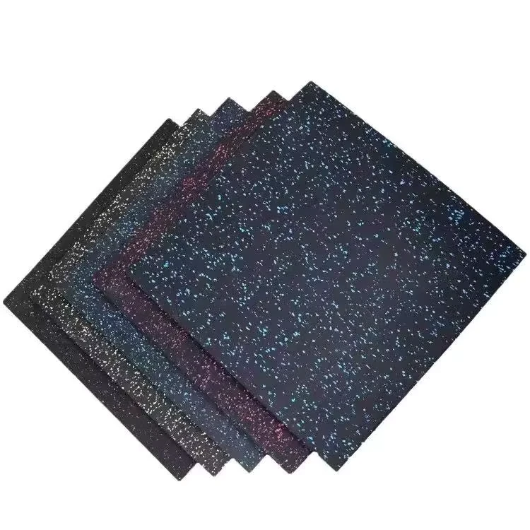 High Density EPDM Anti-Slip Soundproof Rubber Floor Mat Protective Gym Flooring for Gym Home Fitness Barbell Training