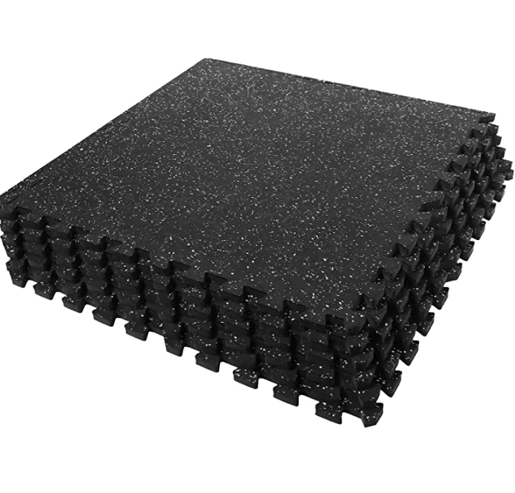 High Density EVA Foam Exercise Gym Mat Non Slip Rubber Top for Home Fitness Interlocking Puzzle Tiles for Protective Flooring