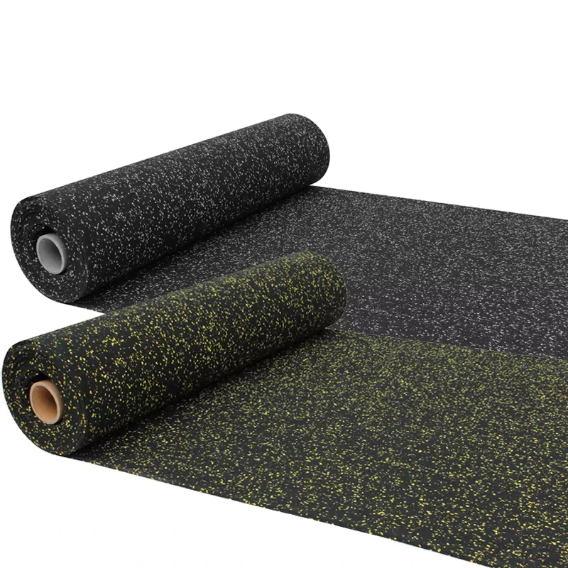 High Density Non Toxic Gym Exercise Mat EPDM Rubber Flooring Rolls Tiles Sports Flooring