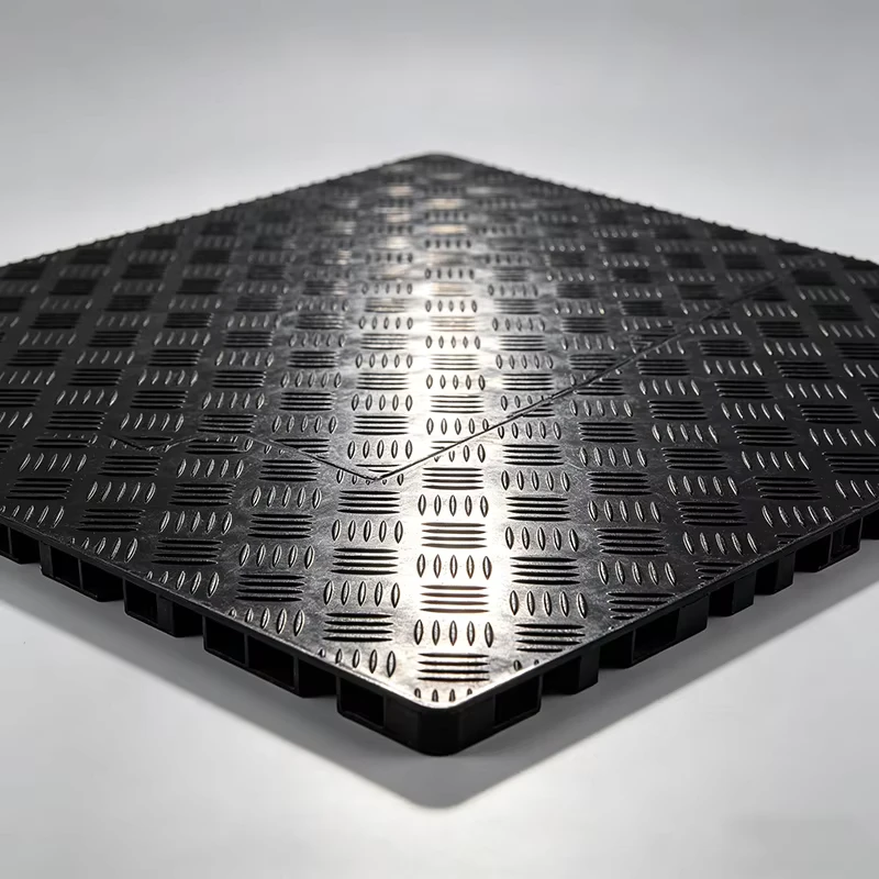 High Density Polyethylene Floor Protection Pad Wear Resistant Anti slip Heavy Duty Construction Ground Protection Mat