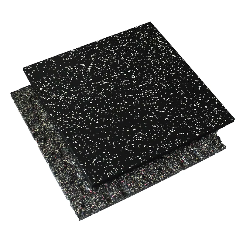 High Density Rubber Floor Mats and Tiles for Gym Fitness Equipment Protective Flooring with Sound Insulation Shock Absorption