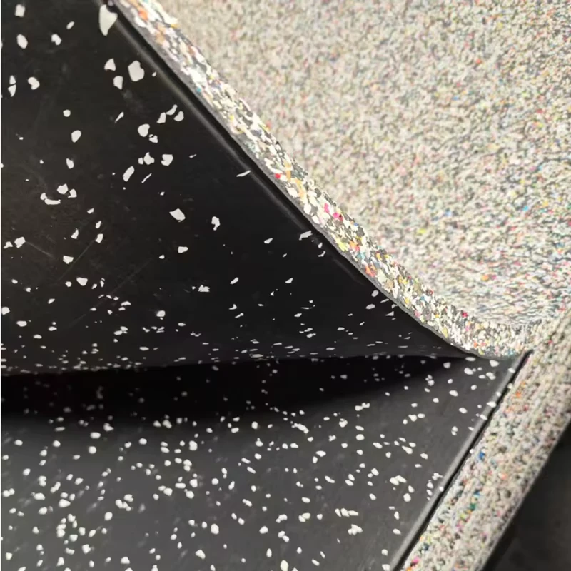High Density Rubber Floor Tiles for Gym Interlocking Fitness Floor Mats Heavy Duty 50mm Thick Non Slip Composite Shock Absorbing