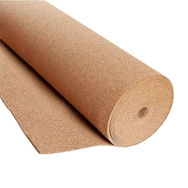 High Density Sound Barrier Natural Cork Rolls Natural Cork Underlayment Rolls