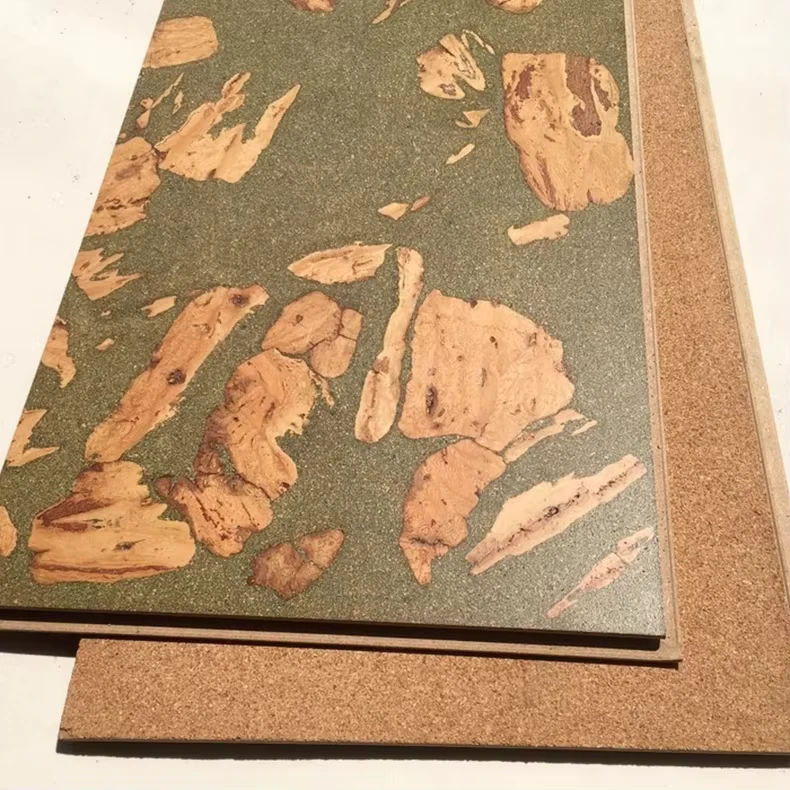 High Elasticity Natural Wood Cork Floating Flooring Tiles Eco Friendly Cork Parquet Flooring