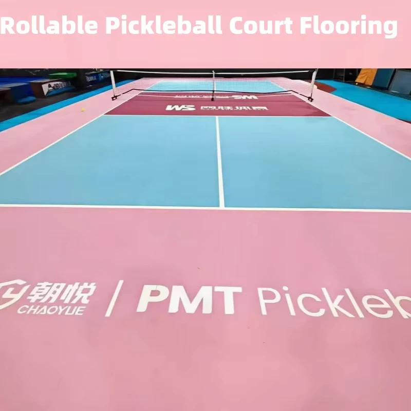 High Elasticity PVC Pickleball Flooring Consistent Ball Bounce Indoor Vinyl Sports Floor Mat for Outdoor Indoor