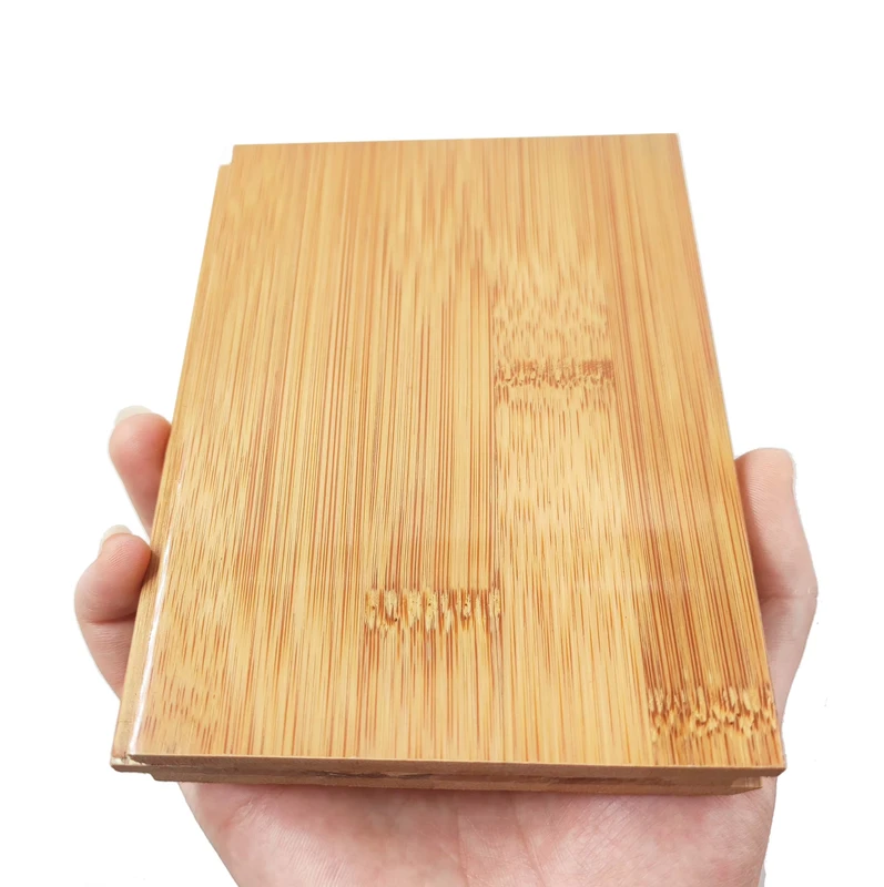 High Gloss 15mm Carbonized Horizontal Solid Bamboo Floor for Indoor Use
