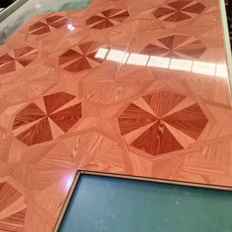 High Gloss Engineered Wood Flooring Industrial Modern Design Style Floor Laminate Parquet