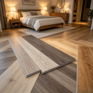 High Gloss Marble Look SPC Vinyl Plank Flooring Waterproof Click Lock Rigid Core for Luxury Decoration